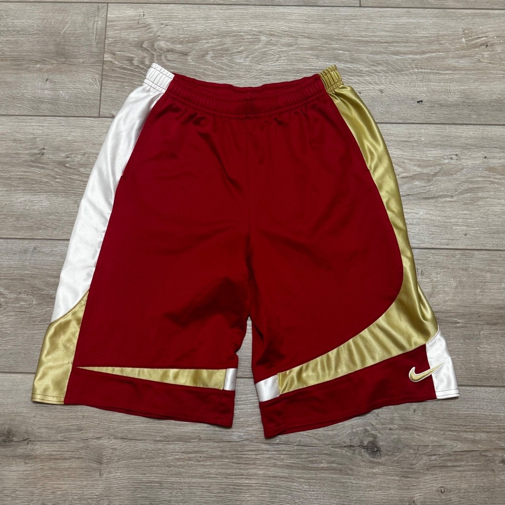 Y2k Nike Fit Dry Silky Dazzle Basketball Shorts Mens Medium Colorblock Athletic